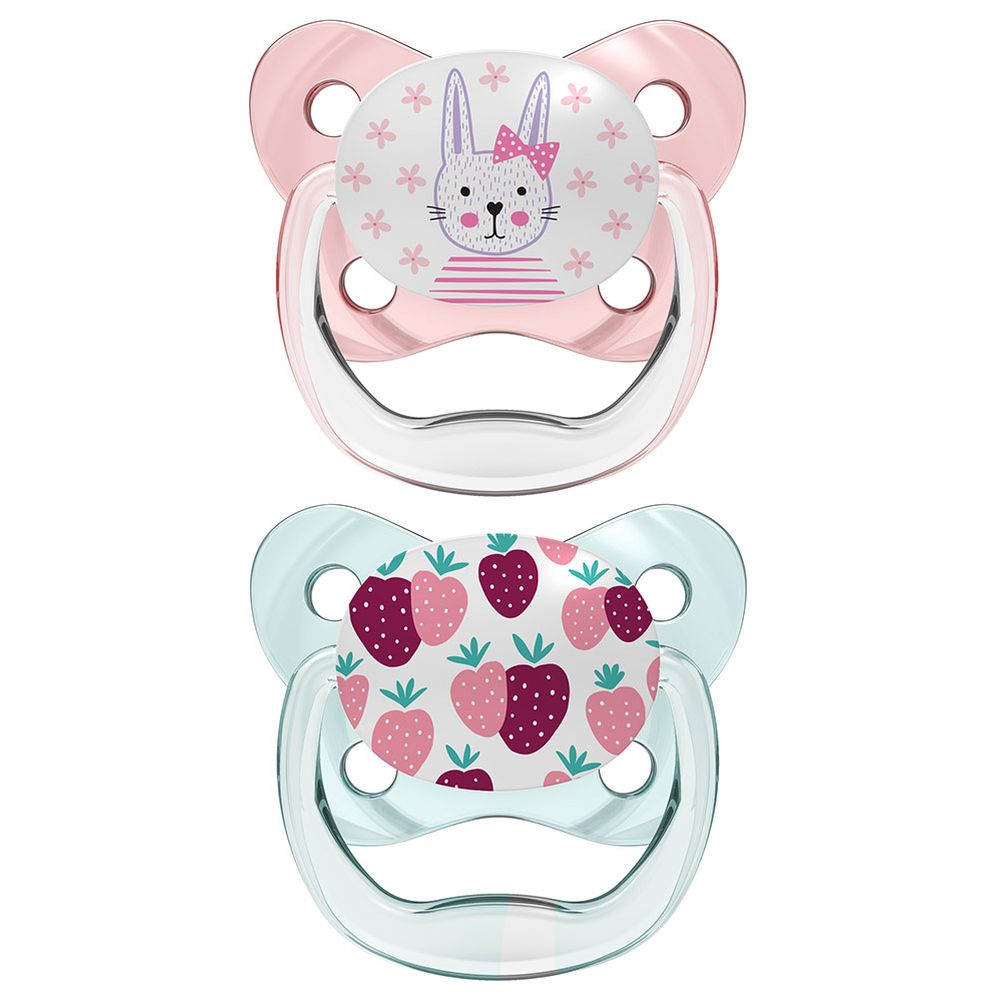 Dr. Brown's - Glow In The Dark Butterfly Shield Soother - 0M - Pink - 2 Pc Set