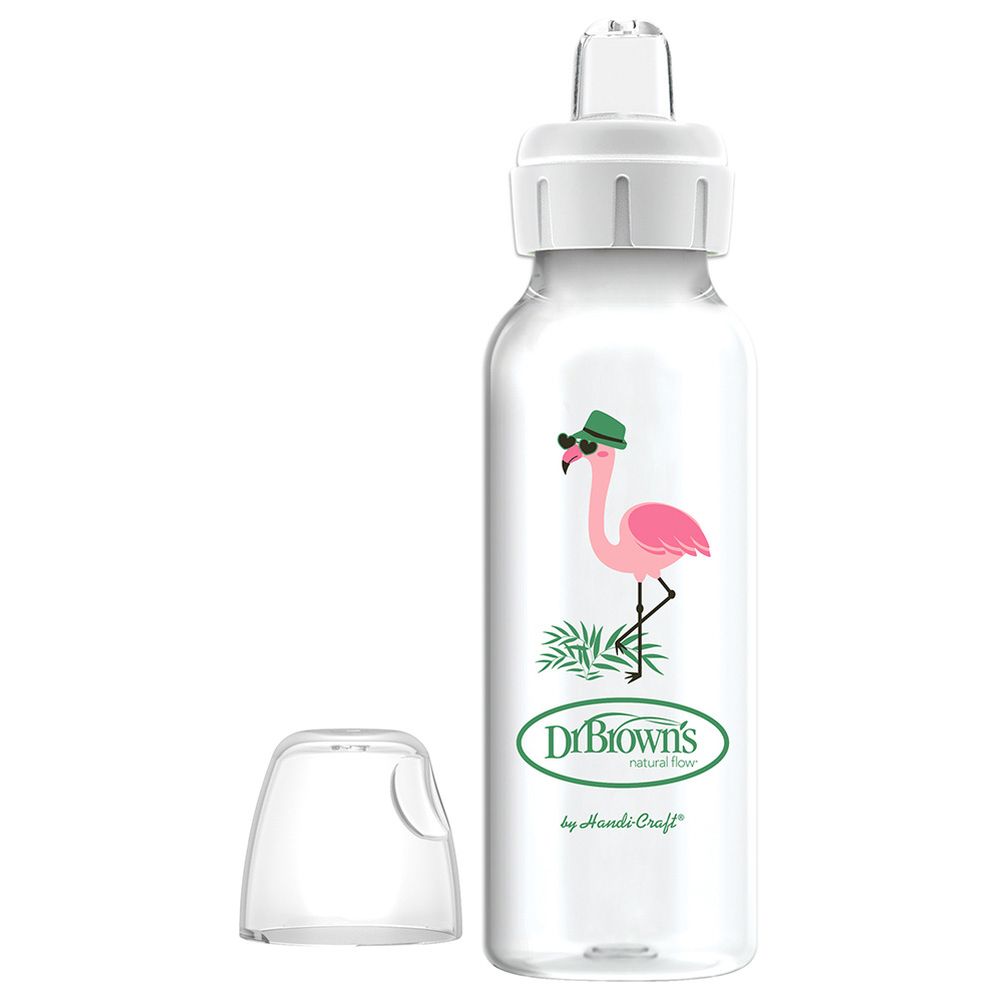 Dr. Brown's - PP Narrow Options+ Sippy Spout Bottle - Flamingo - 250 ml