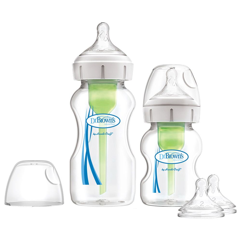 Dr. Brown's - PP Wide-Neck Options+ Bottle Sampler Kit - 4 Pc Set