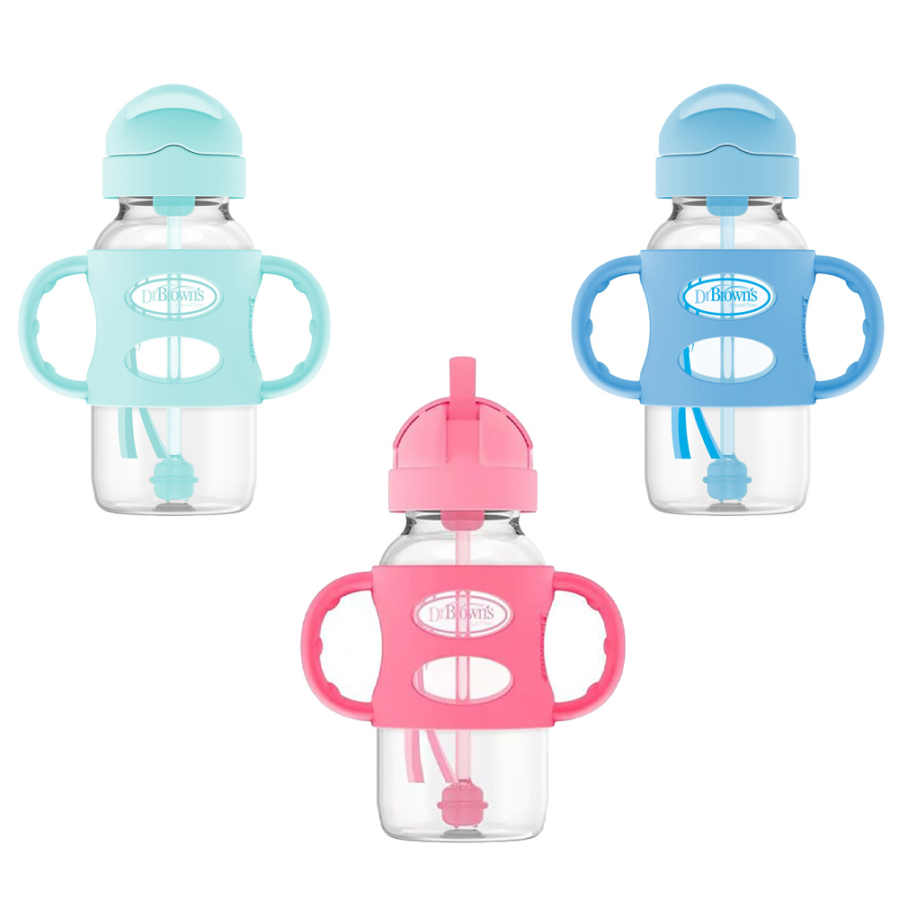 Dr. Brown's - Sippy Straw Bottle With Silicone Handles
