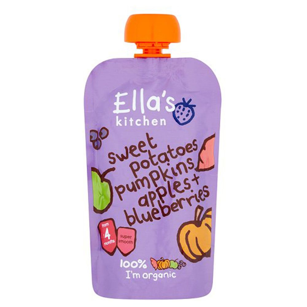 Ella's Kitchen Sweet Potato Pumpkin Apples Blueberries 120g