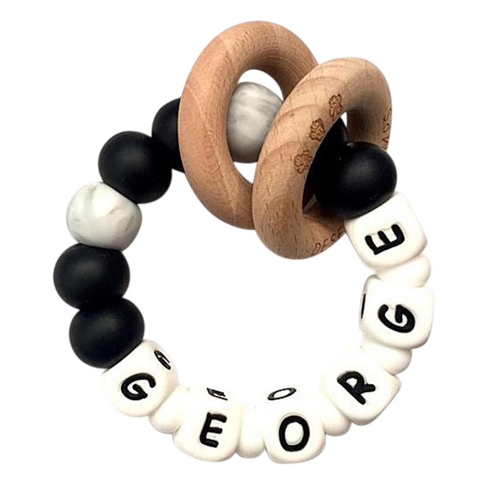 Desert Chomps - Personalized Teether Ringlet - Mono