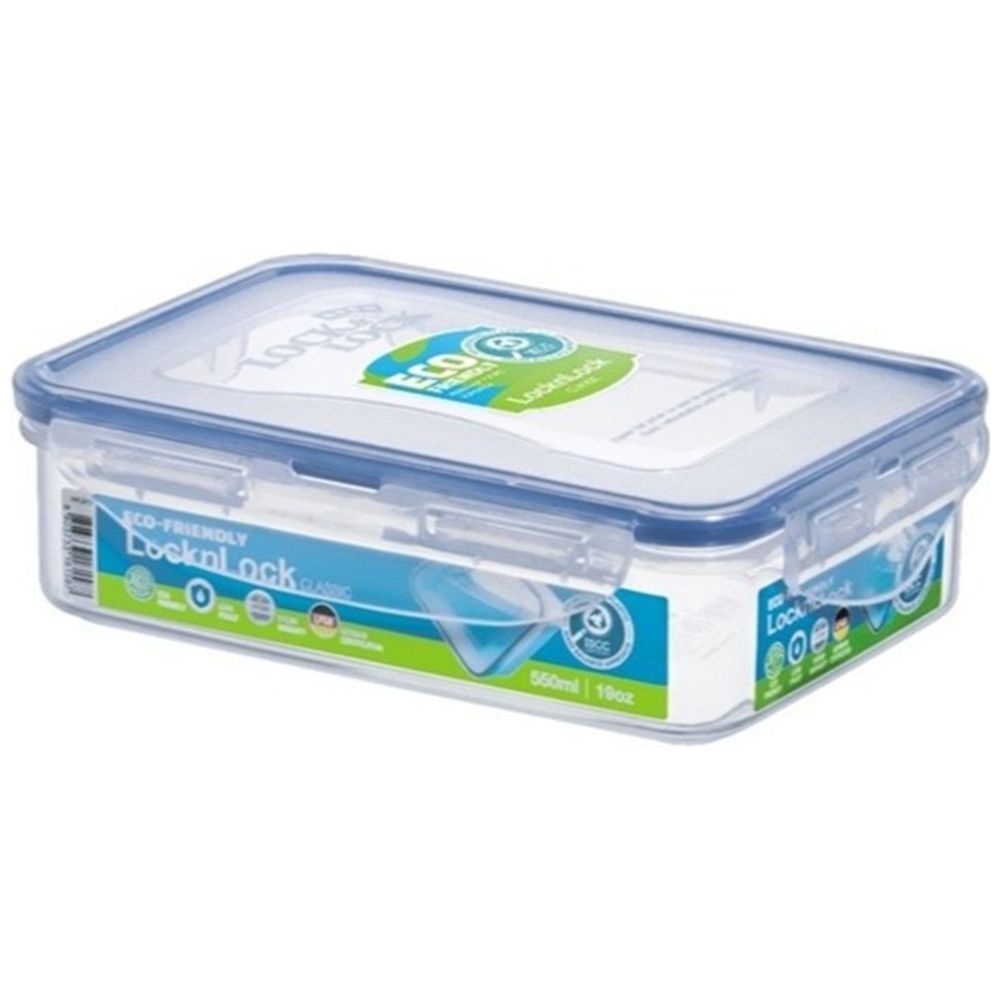 LocknLock - Rectangular Food Container - 550ml - Clear