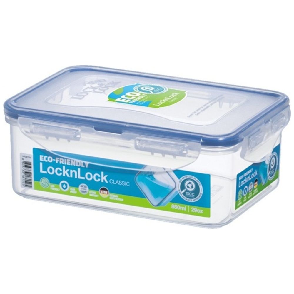 LocknLock - Rectangular Food Container - 850ml - Clear