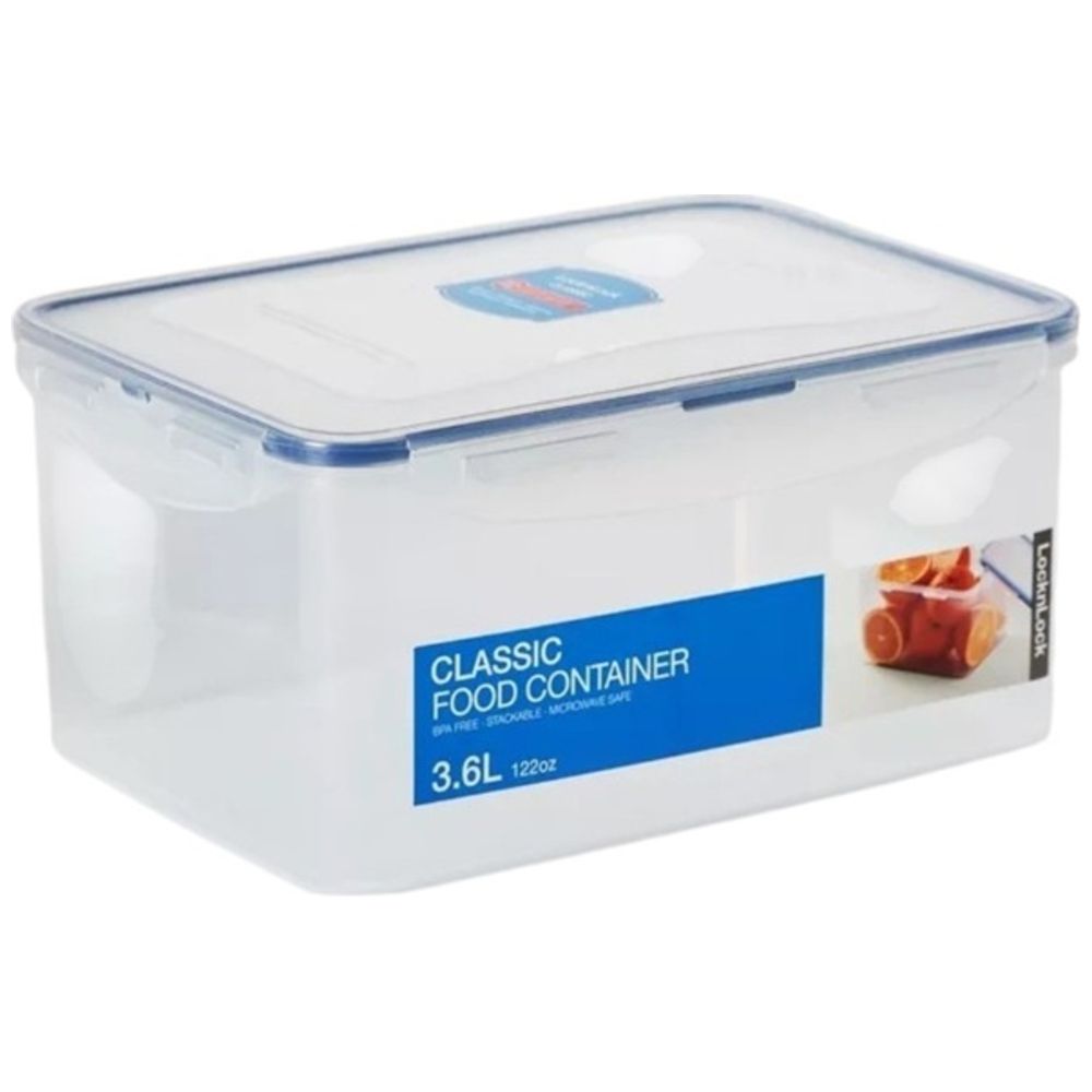 LocknLock - Rectangular Food Container - 3.6L - Clear