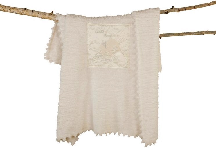 بيرفوت دريمز - بطانية مواليد كوزي تشيك - فيل - أبيض