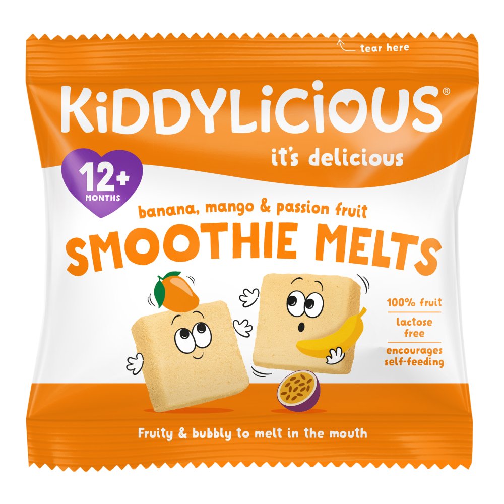 Kiddylicious - Banana, Mango & Passion Fruit Smoothie Melts - 6g