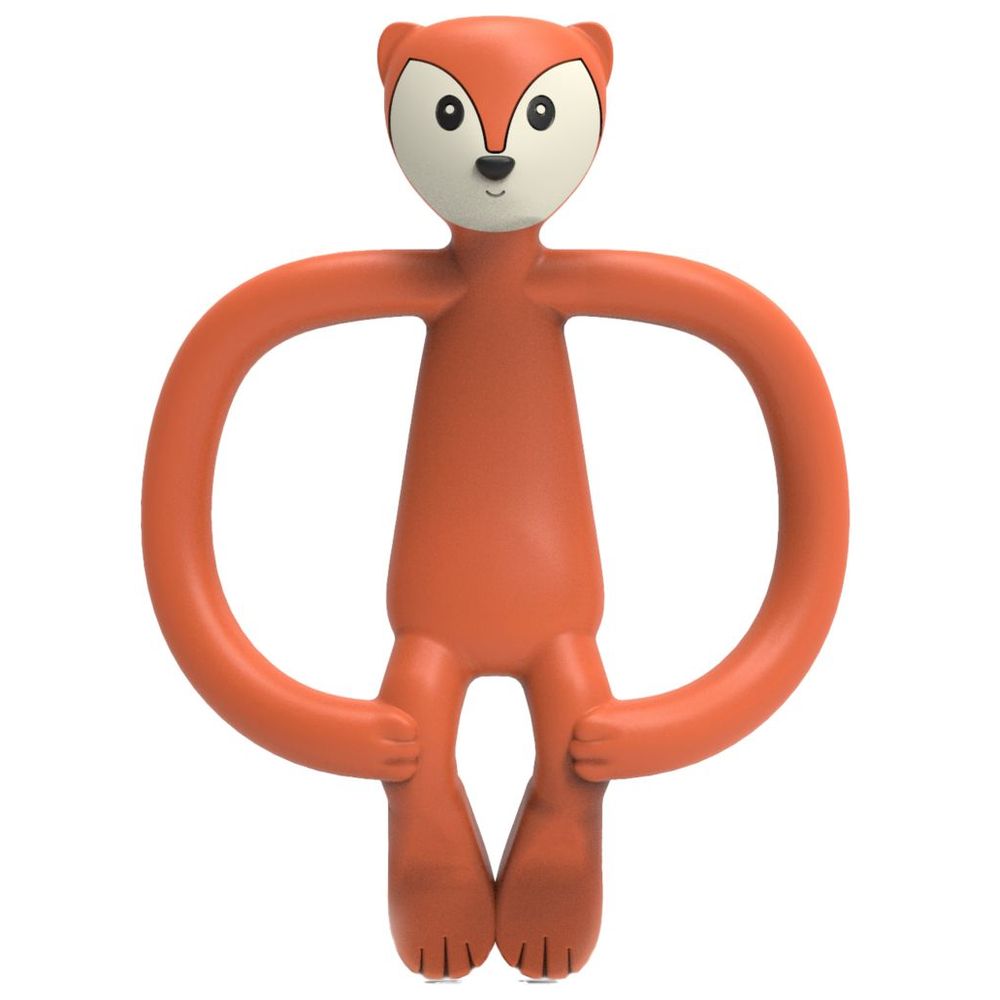 Matchstick Monkey - Fudge Fox Animal Teether - Orange