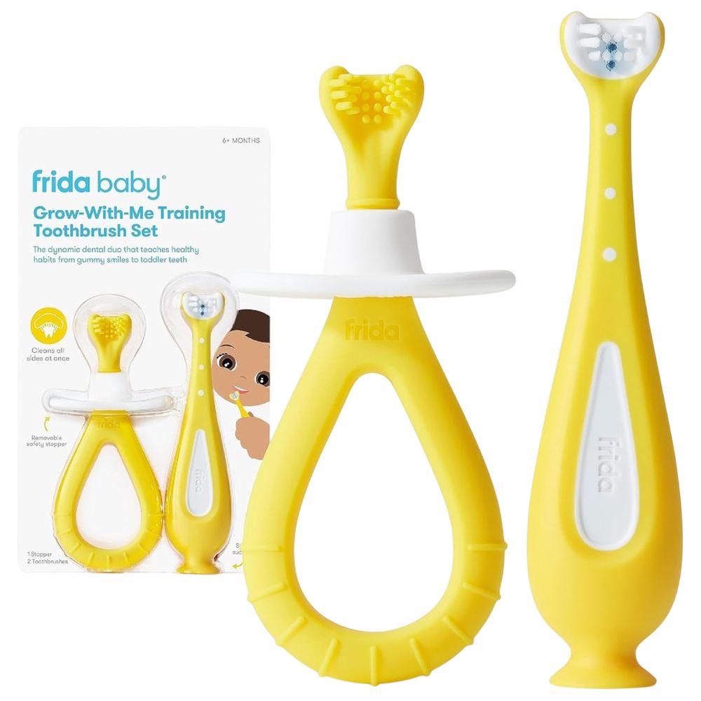 Fridababy - Grow-With-Me Toothbrush Set BPA-Free - Soft Bristles