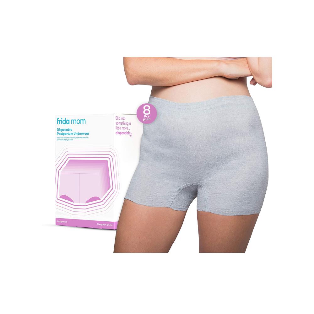 Frida Mom - High-Waist Disposable Postpartum Underwear - C section - Pack of 8 - Regular size