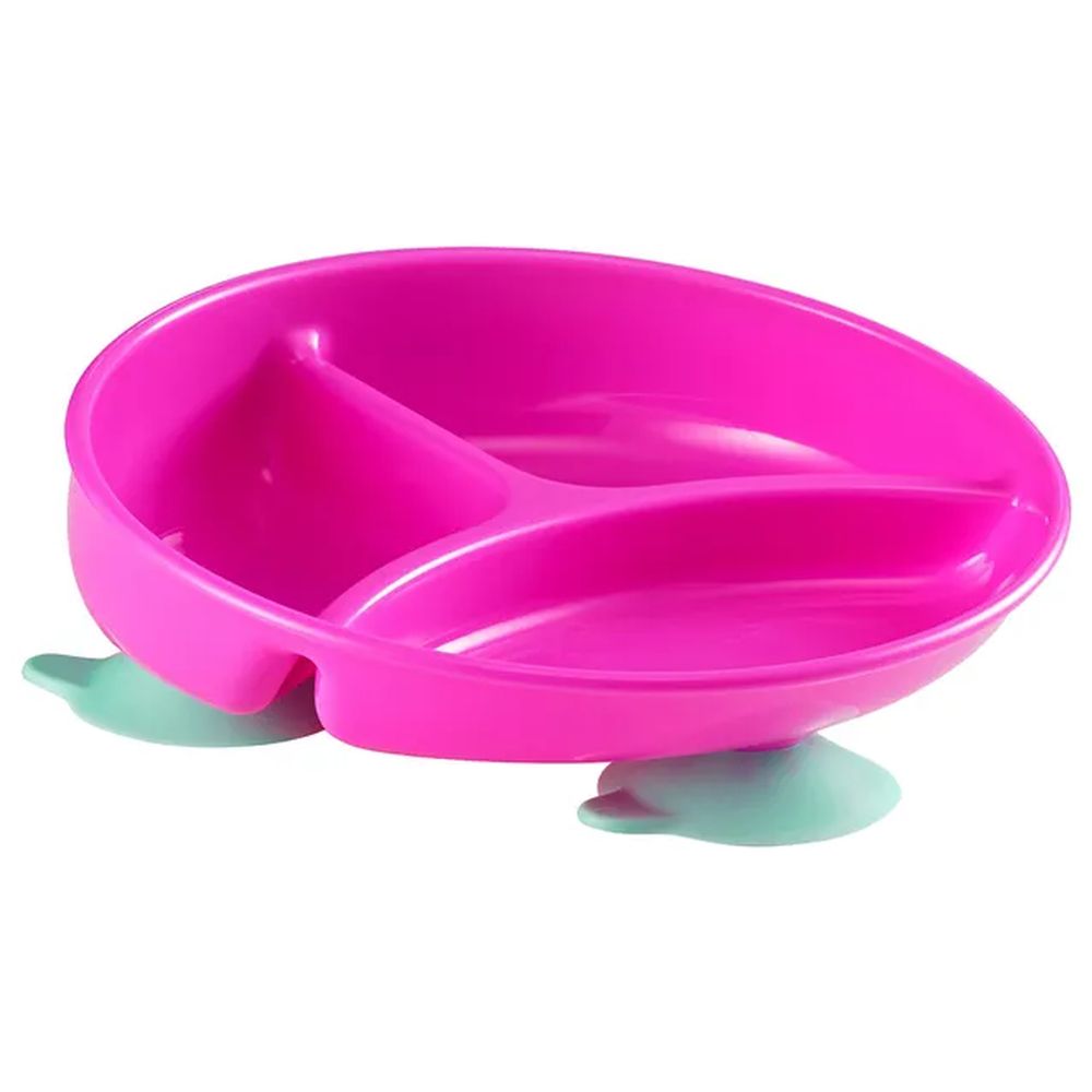 The First Years Inside Scoop Suction Sectioned Plate - Pink