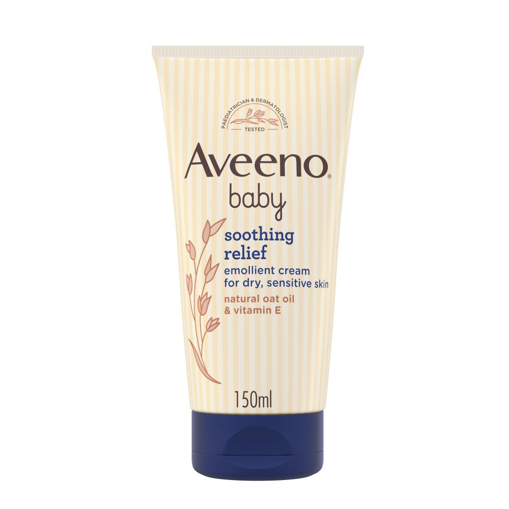 Aveeno Baby Soothing Relief Emollient Cream, Dry & Sensitive Skin 150ml