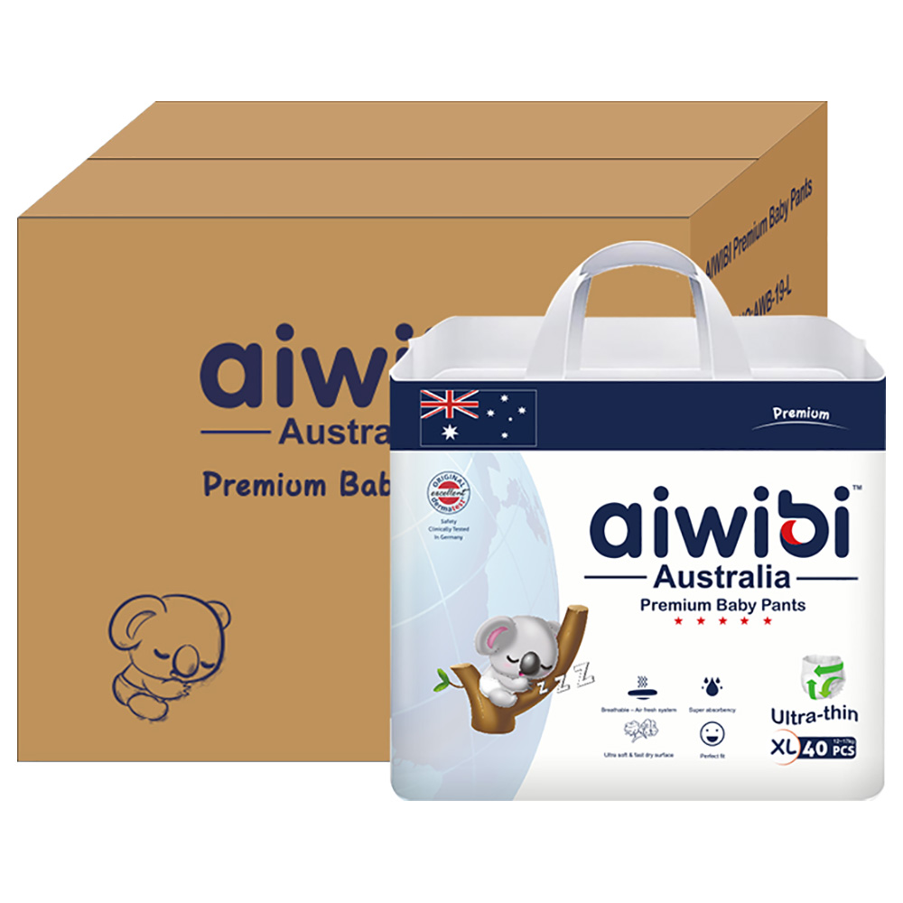 Aiwibi Night Plus Baby Pants Size 5-XL (12-17kg) 40's - Pack Of 4