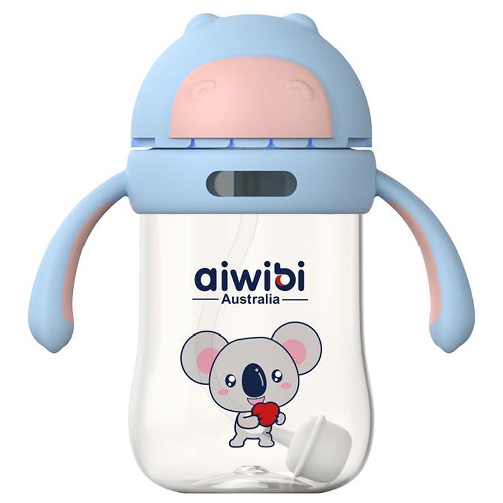 Aiwibi - Handling Cup with Straw 300ml - Blue
