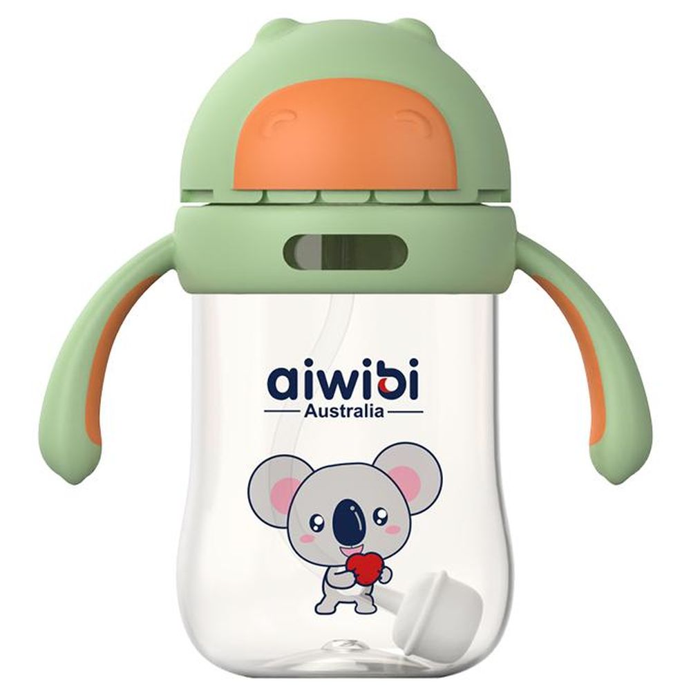 Aiwibi - Handling Cup with Straw 300ml - Green