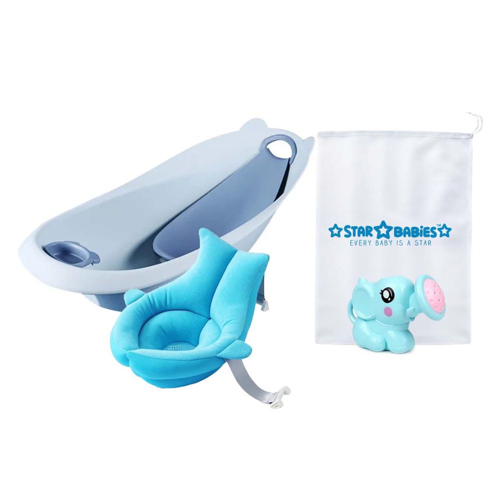 Star Babies - Stage Bathtub & Sink Bather with Kettle - Pack Of 3 - Blue