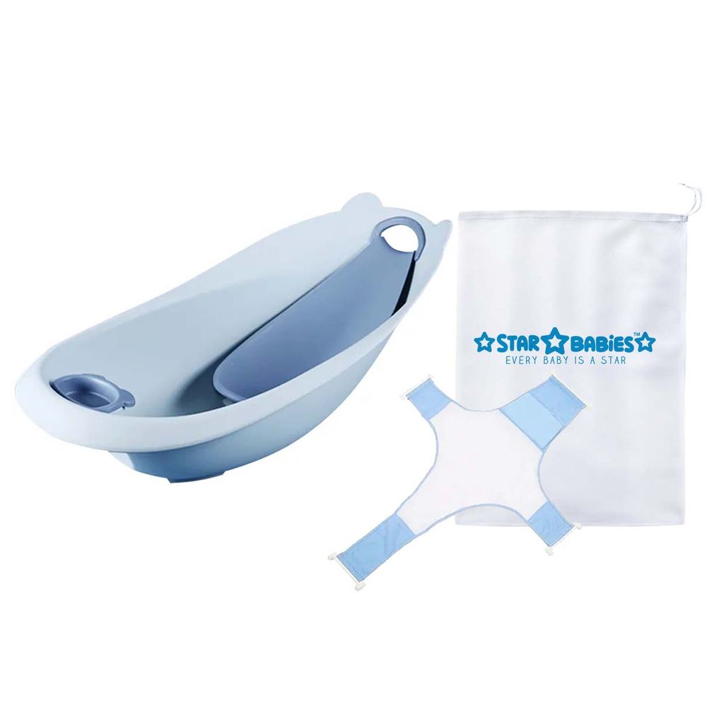 Star Babies - Stage Bathtub with Bath Support - Pack Of 2 - Blue
