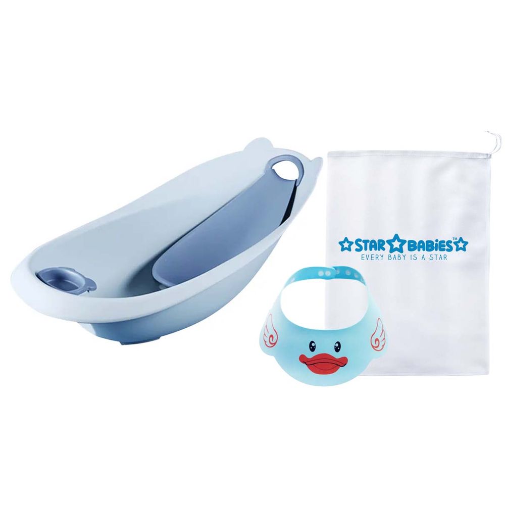 Star Babies - Smart Bath Tub with Shower Cap - Blue