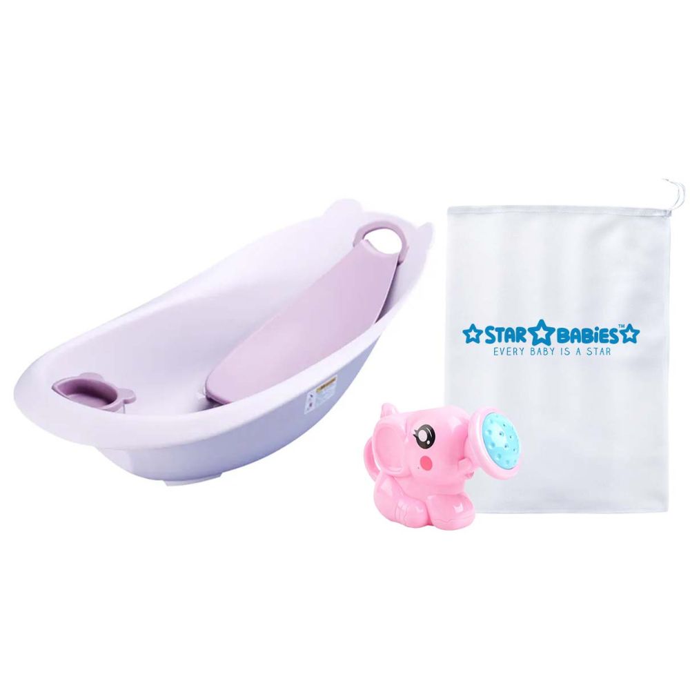 Star Babies - Smart Tub Purple with Rubber Kettle Toy