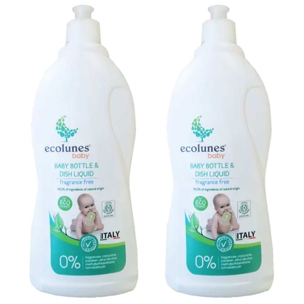 Ecolunes - Baby Bottle & Dish Liquid - 750 ml - Pack of 2