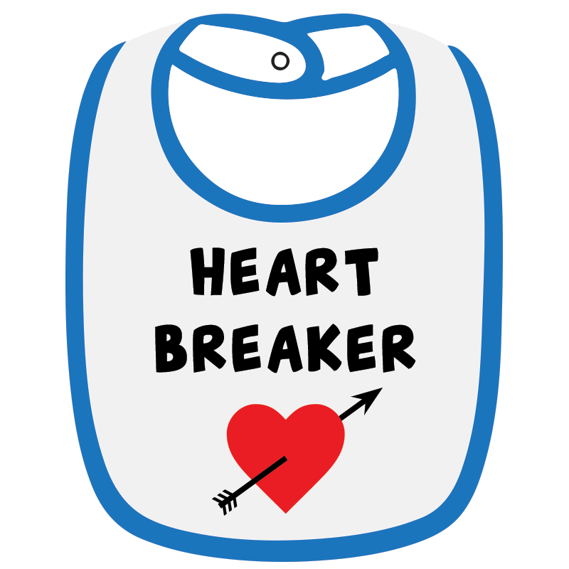 Twinkle Hands - Heart Breaker Baby Bib