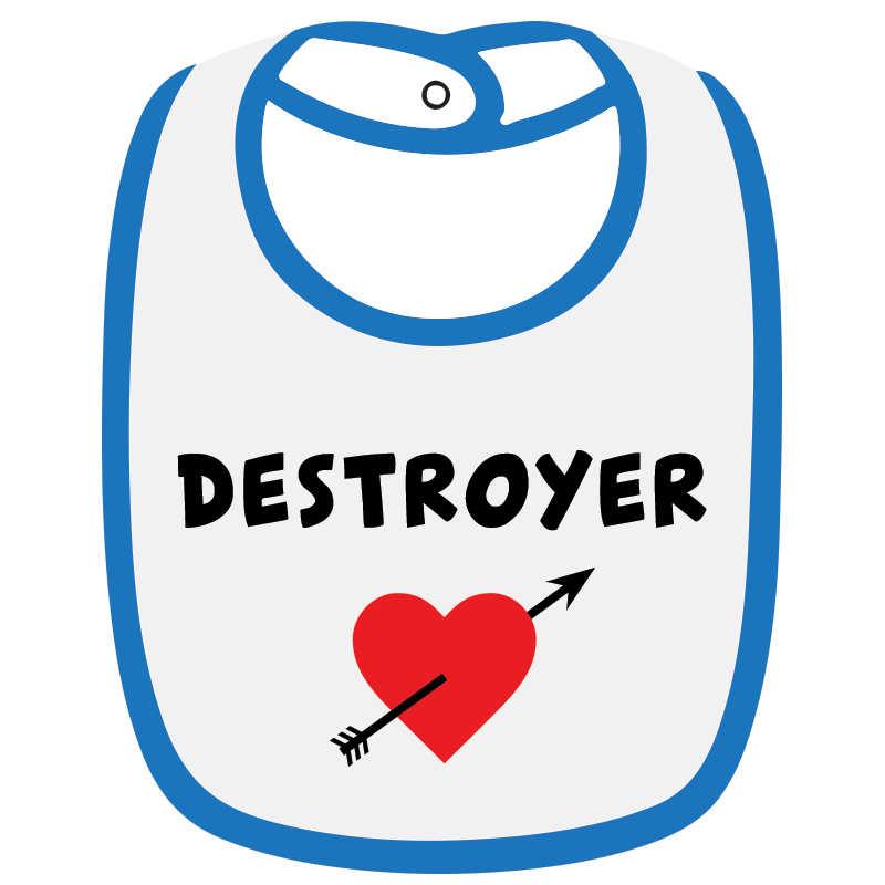 Twinkle Hands - Destroyer Baby Bib
