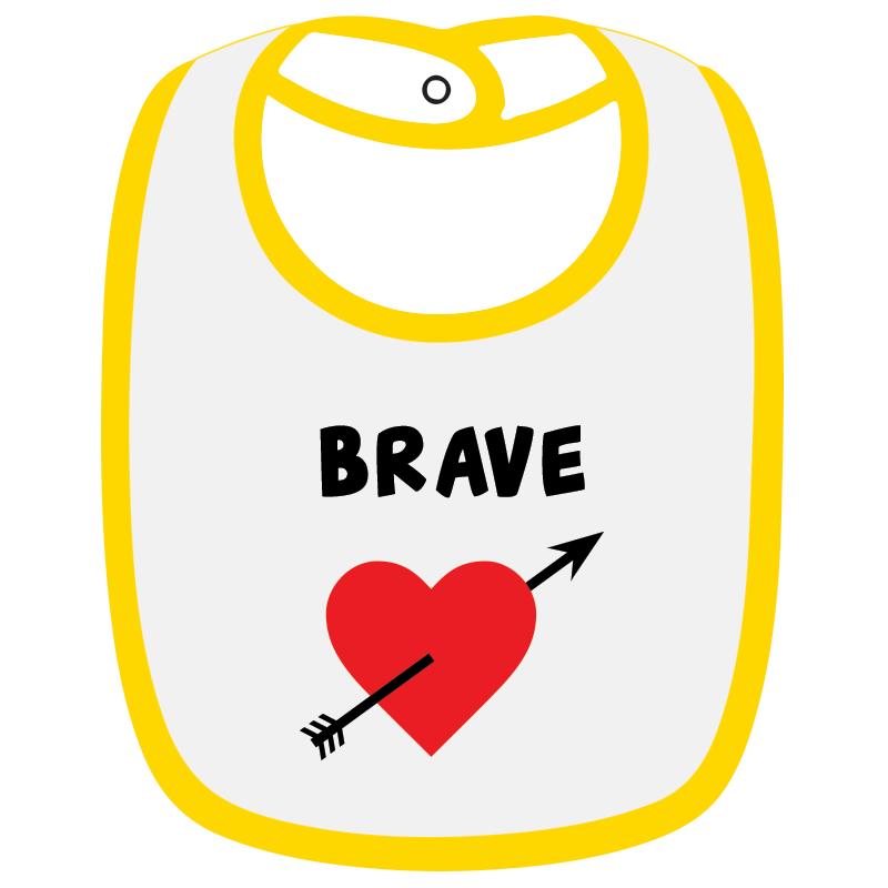 Twinkle Hands - Brave Baby Bib