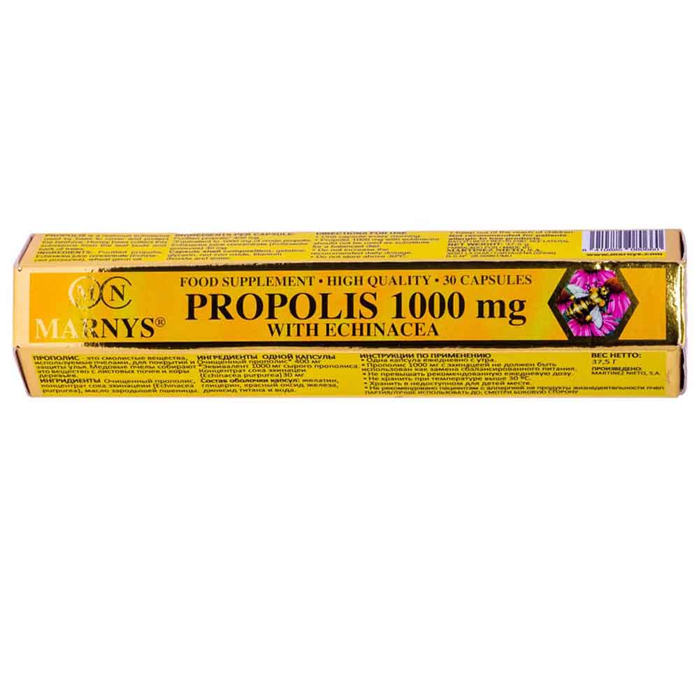 Marnys - Propolis 1000MG With Echinacea Capsules - 30's