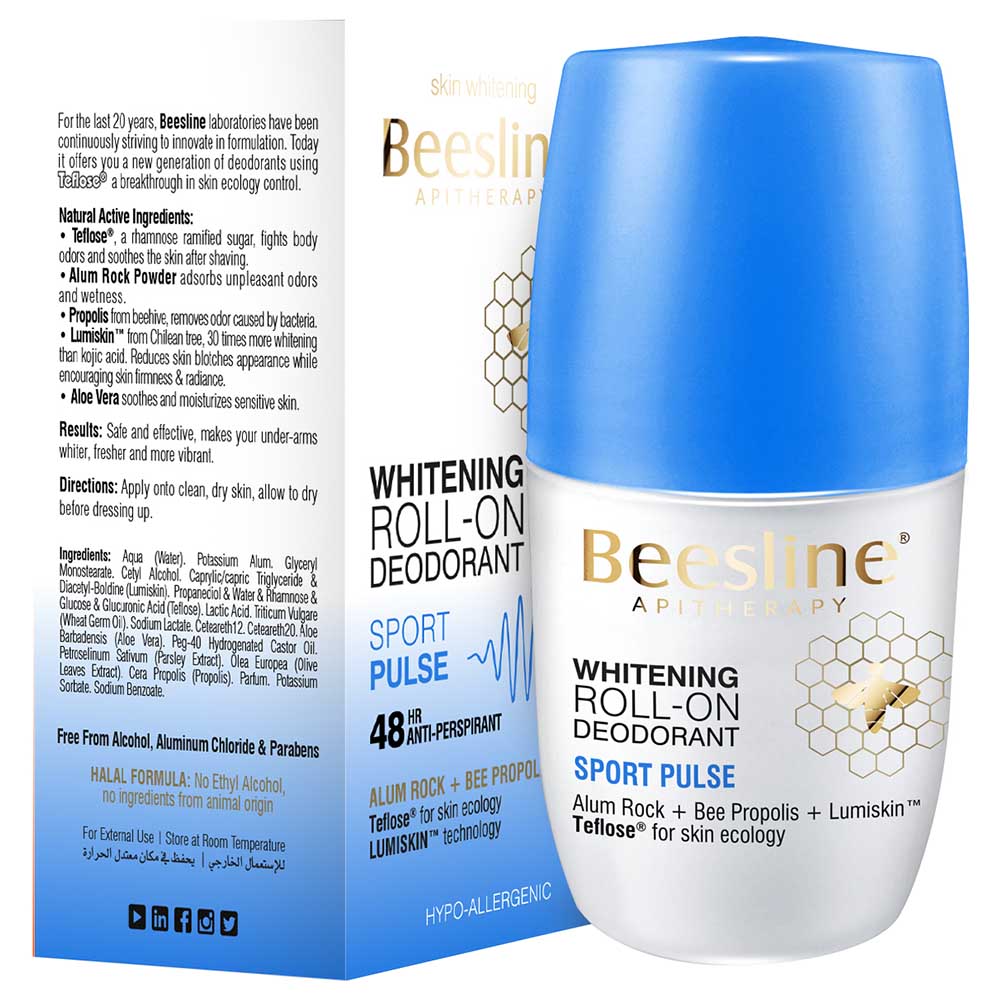 Beesline Whitening Roll-On Deodorant Sport Pulse 50ml