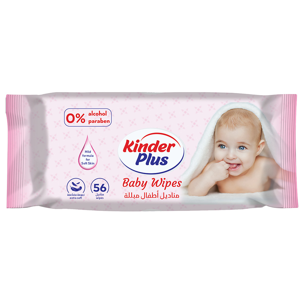 Kinder Plus - Baby Wipes 56 Sheets