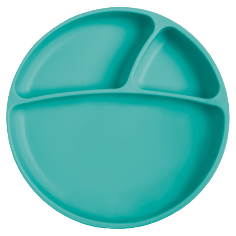 Minikoioi Silicone Portions Plate - Green