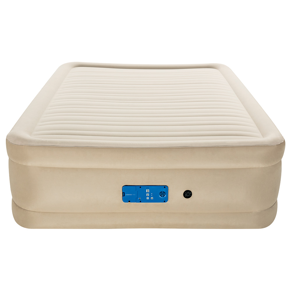 Bestway - Airbed Queen WithAC Pump 203 x 152 x 51 cms - Cream