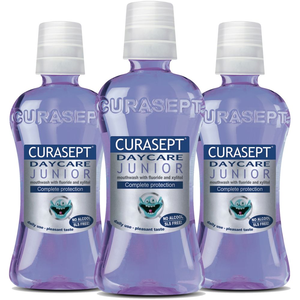 Curasept - Pack of 3 Day Care Junior Mouth Wash 250ml
