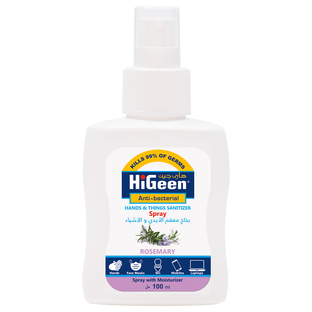 Higeen - Hand Sanitizer Spray - 100Ml - Rosemary