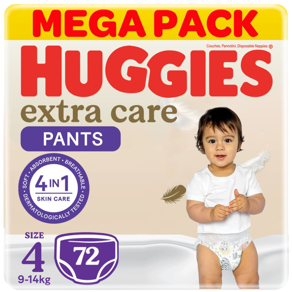 Pannolini Bambini 120 Pezzi Pannolini Huggies Extra Care Taglia 4 - 120 Pezzi Per 8-16 Kg Huggies Extra Care 4 - 8
