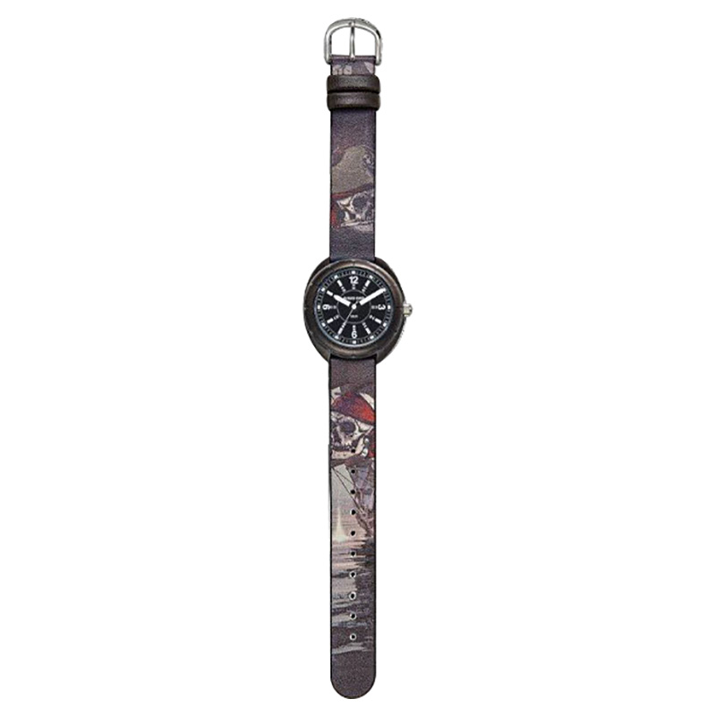 Jacques Farel Kids - Leatherette Skeleton Strap Watch