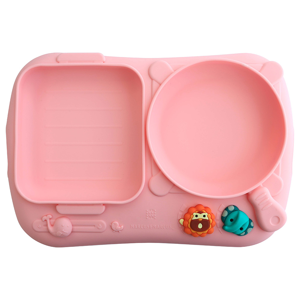Marcus & Marcus Silicone Creativplate With Suction - Pink
