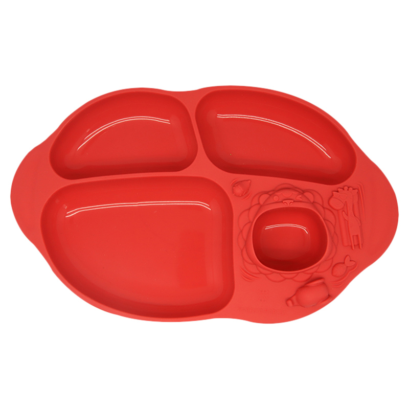 Marcus & Marcus Silicone Yummy Dips Suction Divided Plate - Marcus