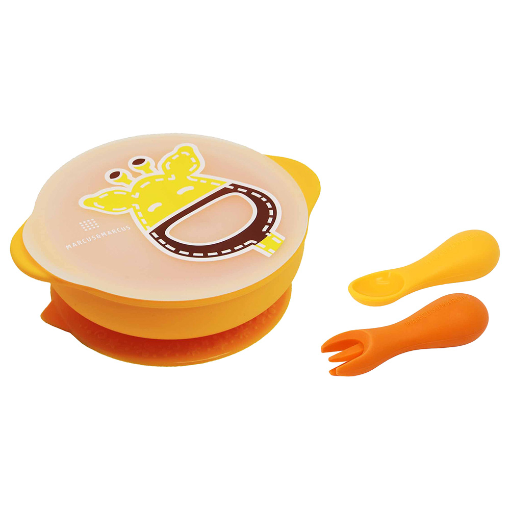 Marcus & Marcus Silicone Toddler First Self Feeding Gift Set - Marcus
