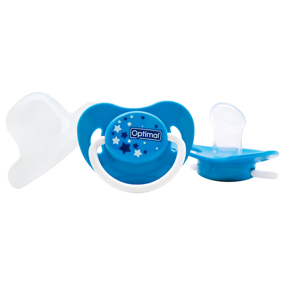 Optimal - Orthodontic Pacifier - 6M+ - Blue