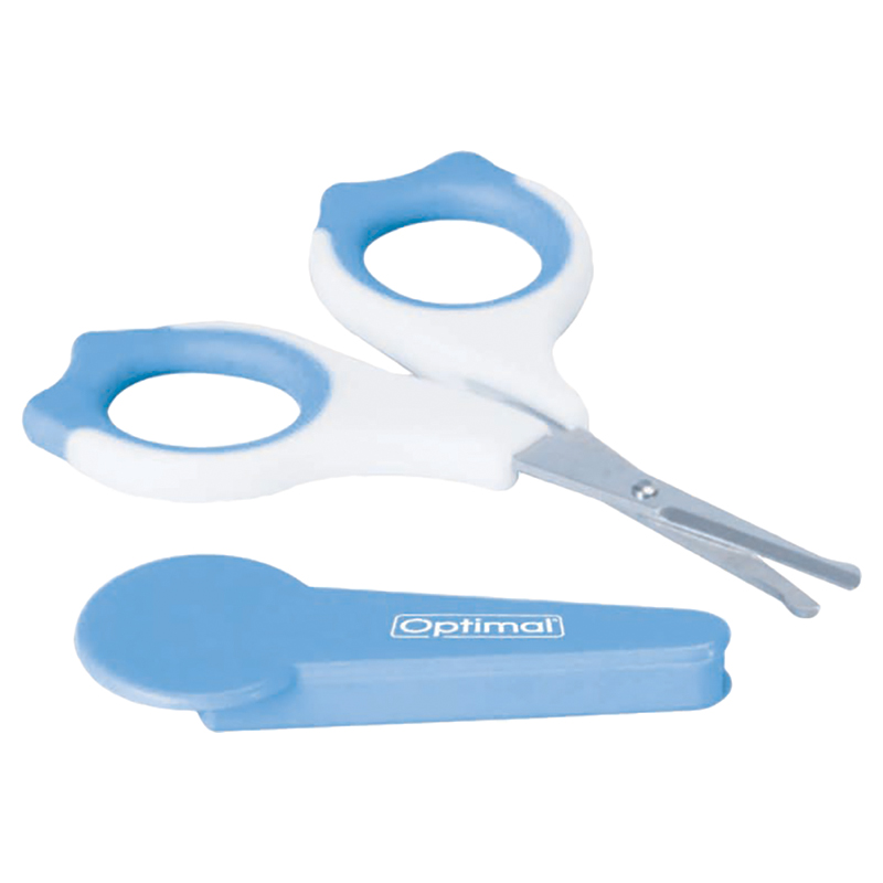 أوبتيمال - مقص آمن - أزرق