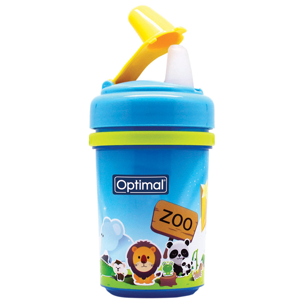 أوبتيمال - زمزمية بفوهة سيليكون - أزرق - 240 مل