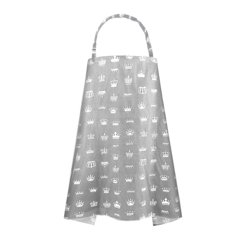 Blooming Blossom - Breathable Cotton Breast Feeding & Nursing Cover - Grey