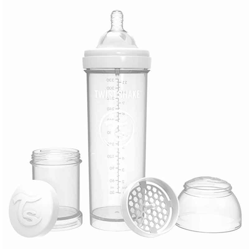 Twistshake - Anti-Colic Feeding Bottle 330ml - White