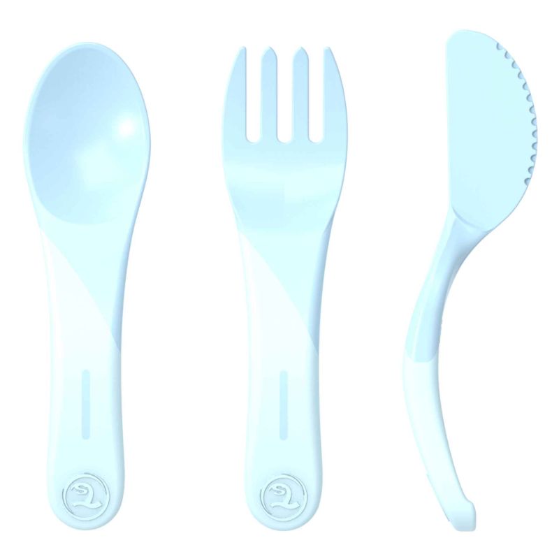 Twistshake Learn Cutlery 6+m - Pastel Blue