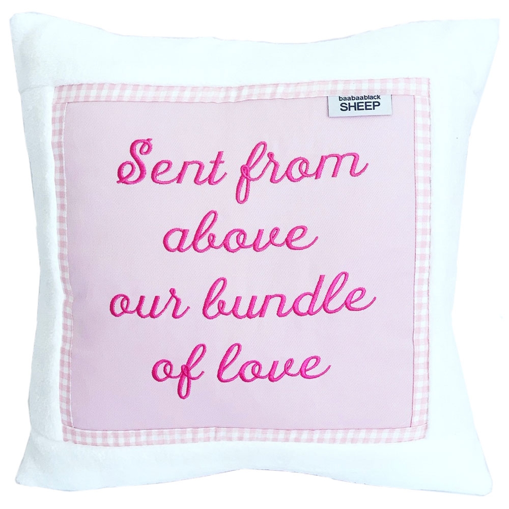 Baa Baa Black Sheep - Sent From Above Cushion - Pink