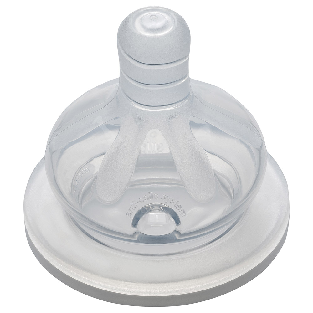 Nip - Wide Neck Round Teat 0M+ Fast Flow