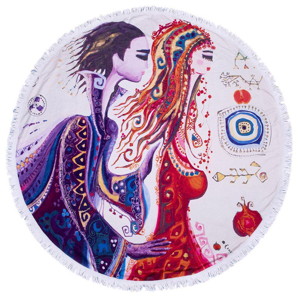 BiggDesign - Love Round Beach Towel