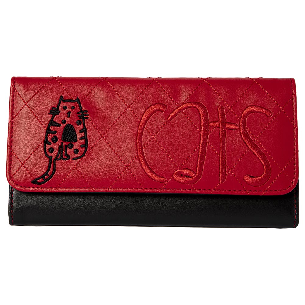 BiggDesign - Cats Embroidered Wallet - Red