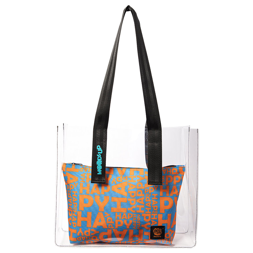 BiggDesign - Moods Up Happy Transparent Shopping & Beach Bag